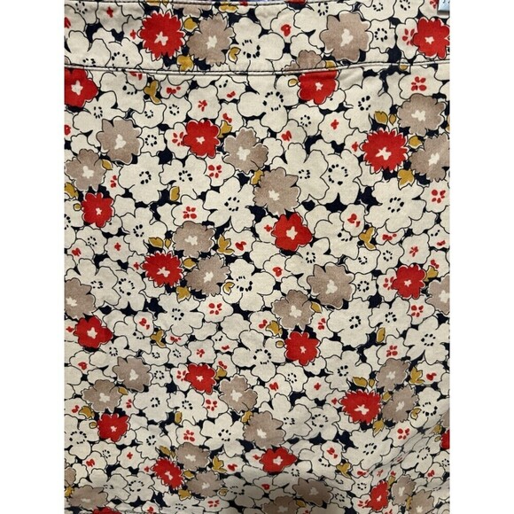 Ann Taylor LOFT Stretchy Floral Print Skirt Warm Colors Womens Size 10 - Picture 2 of 6